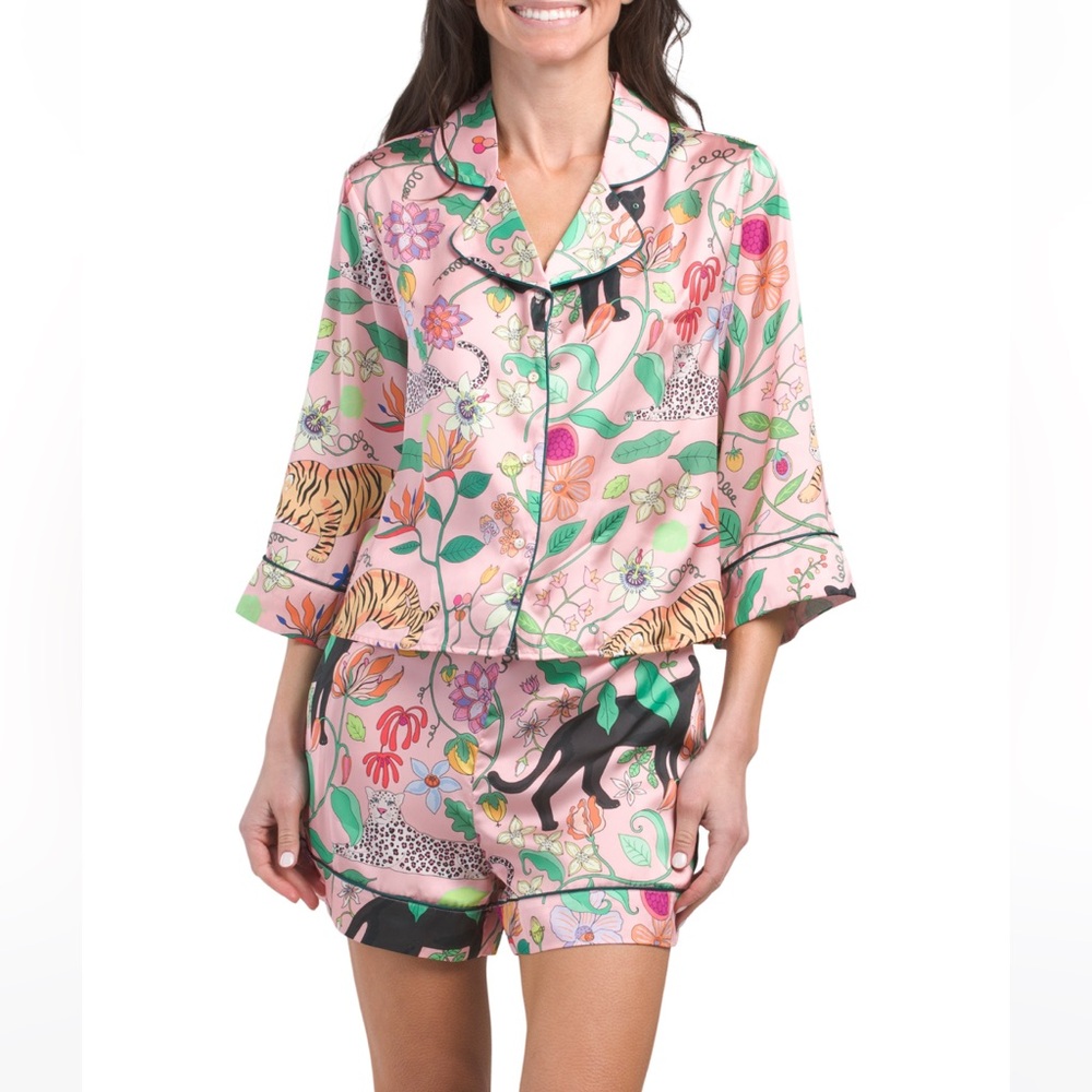 NWT Karen Mabon Big Cat Pajamas